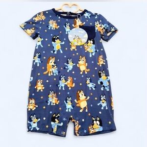 Little Sleepies Bluey Short Romper